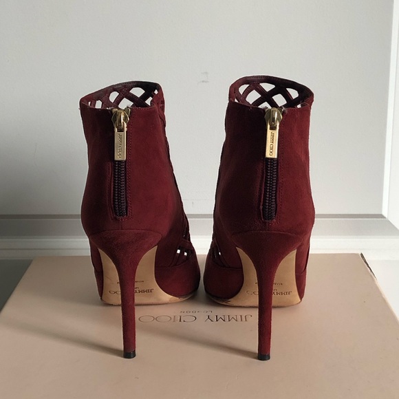 Jimmy Choo “132 Drift”—Size 37 in Claret - Picture 4 of 8